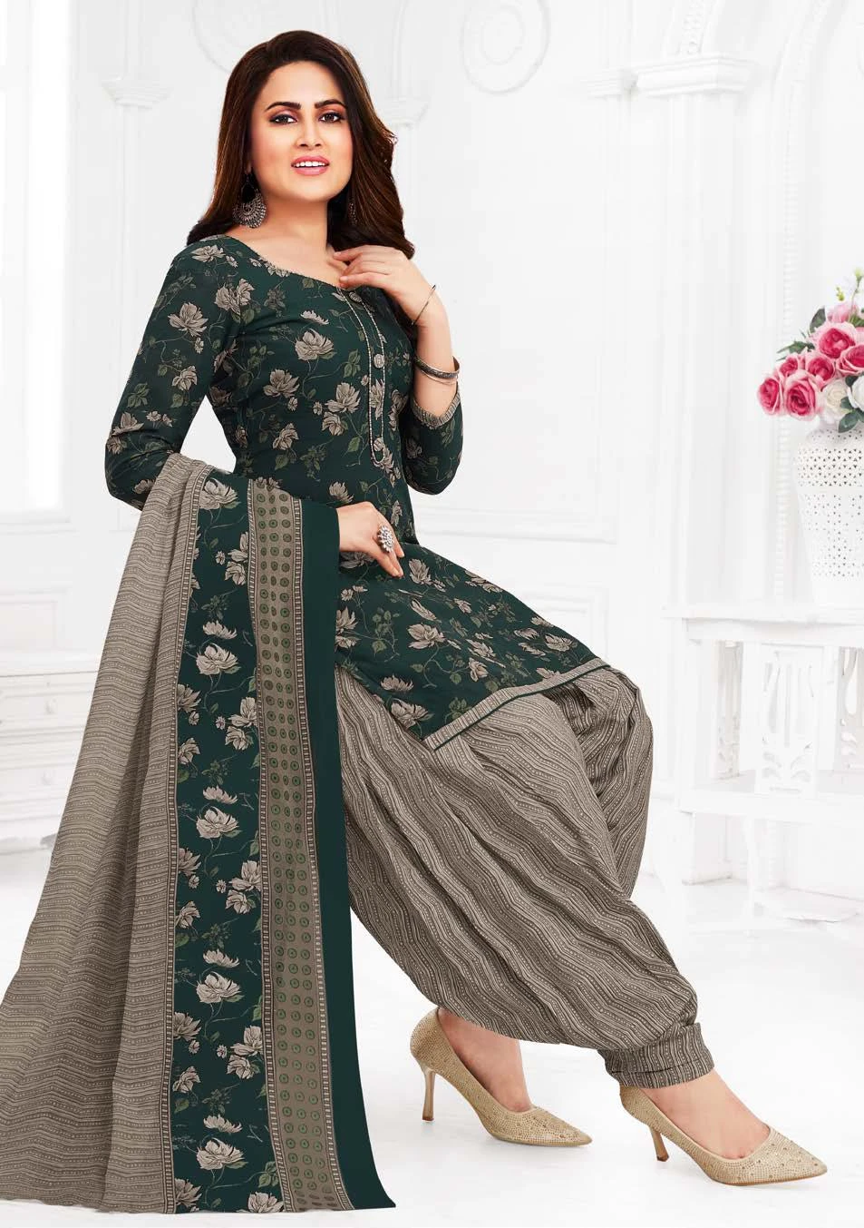 Ganpati Vaishali Vol 8 Pure Cotton Wholesale Salwar Suit Catalog — Wholesale Salwar Suits, Ganpati wholesale from Surat — view 13